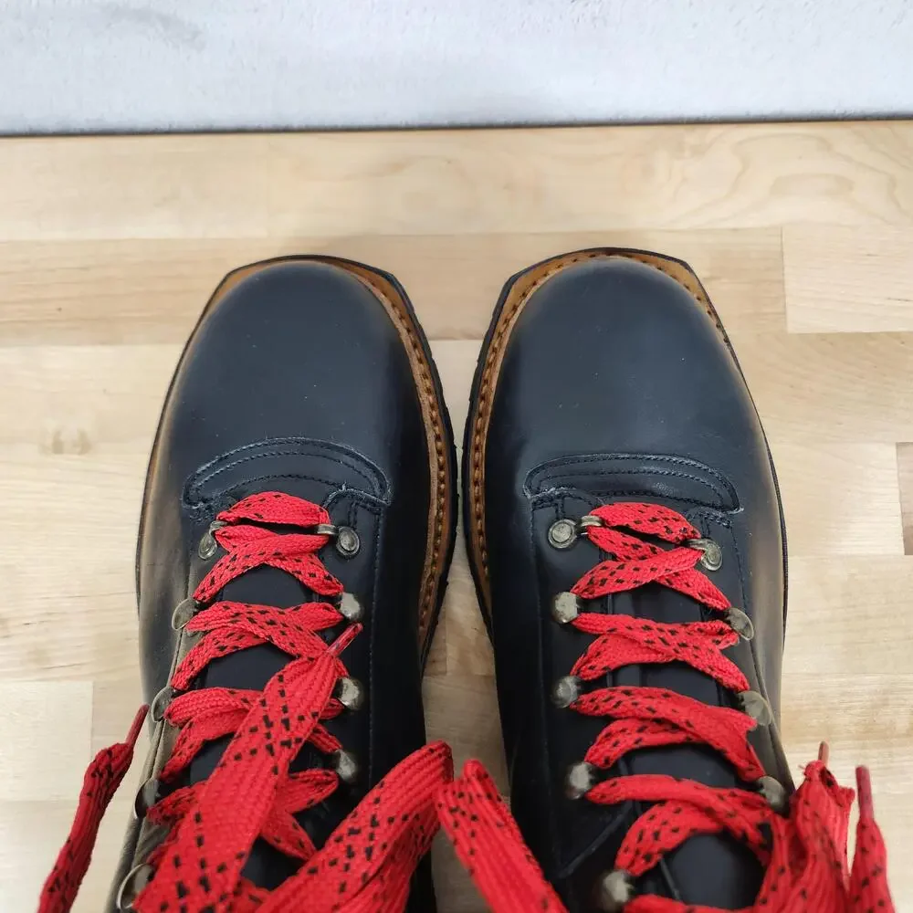 Polo Ralph Lauren Boots Mens 10.5 Navy Leather Vibram Hiker Bench Made England